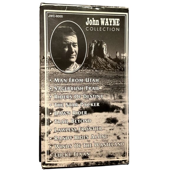 JOHN WAYNE COLLECTION VHS 10 CASSETTES JWC-8000 1994 MADACY MUSIC GROUP - Picture 4 of 4